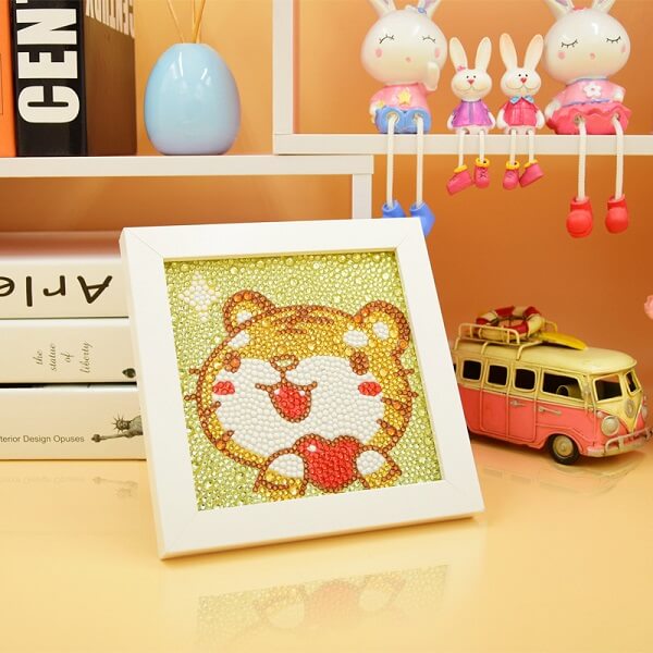 tiger diamond painting for kids