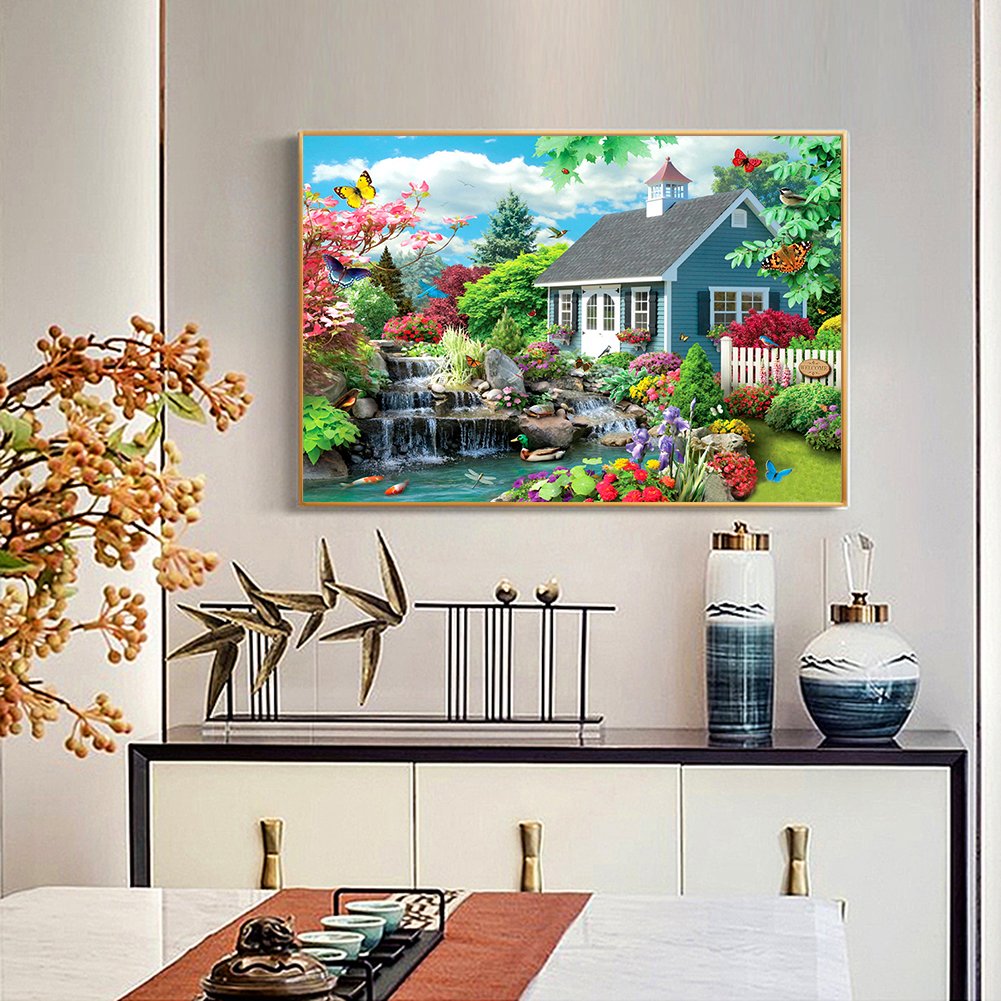Diamond Painting - Full Round - Quiet Yard A