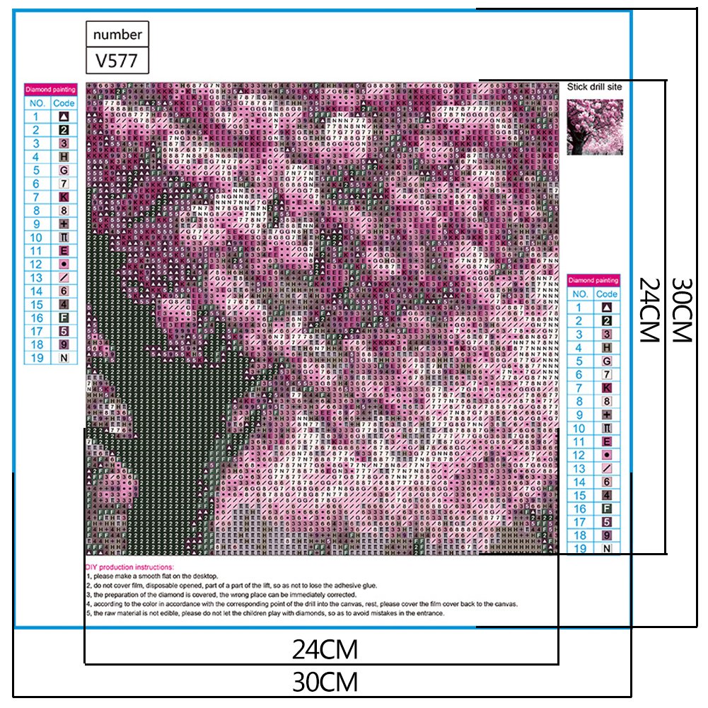 5D DIY Diamond Painting Kit - Full Round - Cherry Tree