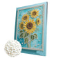 DIY Pearl Painting With Frame - Handmade Self-Adhesive Pearls - Sunflower (30*40cm)