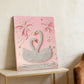 DIY Pearl Painting With Frame - Handmade Self-Adhesive Pearls - Swan (30*40cm)