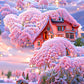 Pink Scenery | Full Round/Square Diamond Painting Kits