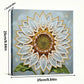 DIY Pearl Painting With Frame - Handmade Self-Adhesive Pearls - Sunflower (25*25cm) B