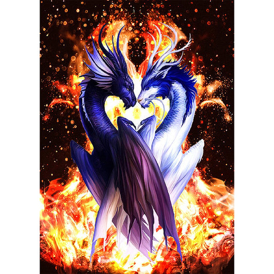 Dragon Diy 11CT Stamped Cross Stitch Embroidery Kits (40*50CM)