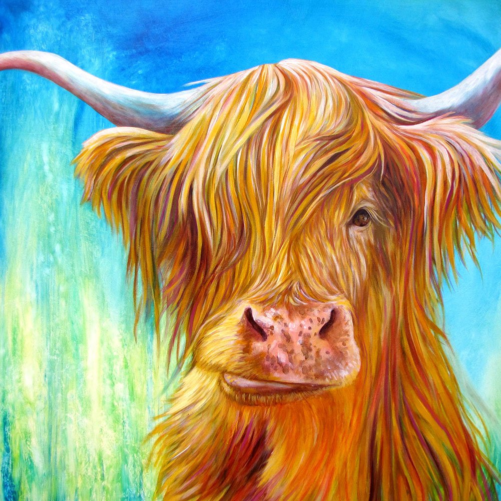 Diamond Painting - Full Round - Cow 1