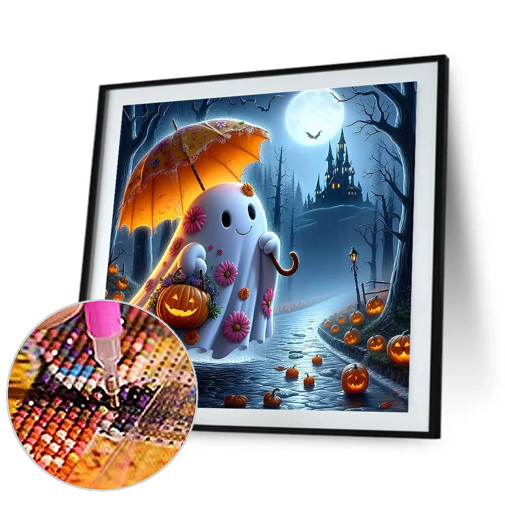 Diamond Painting - Full Round / Square - Halloween Night Ghost