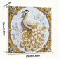 DIY Pearl Painting With Frame - Handmade Self-Adhesive Pearls - Peacock (25*25cm) B
