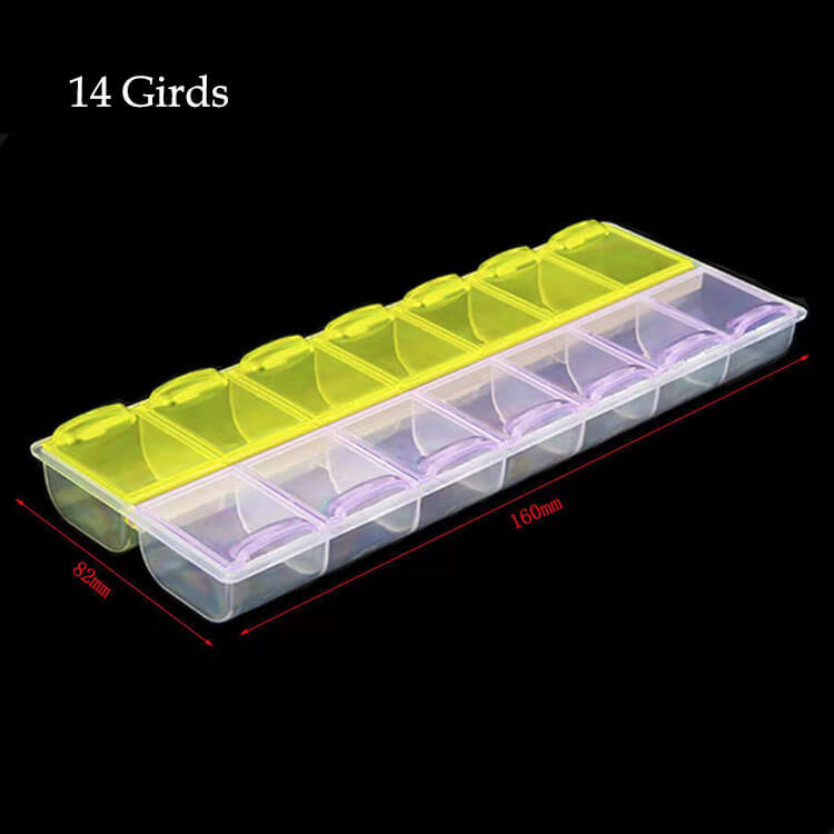 14 Grids Diy Diamond Painting Rhinestone Storage Cases