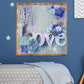 Diamond Painting - Full Round - Purple LOVE Flower