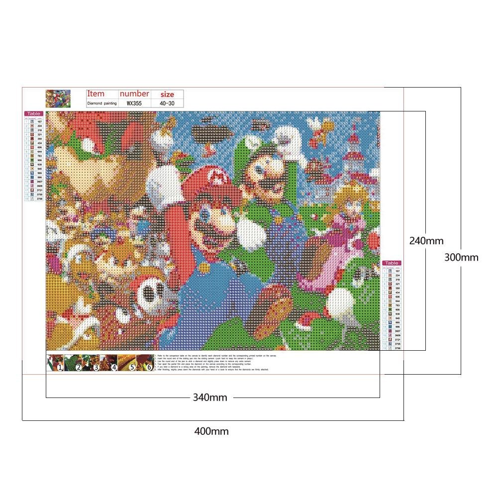 Diamond Painting - Full Round - Super Mario C