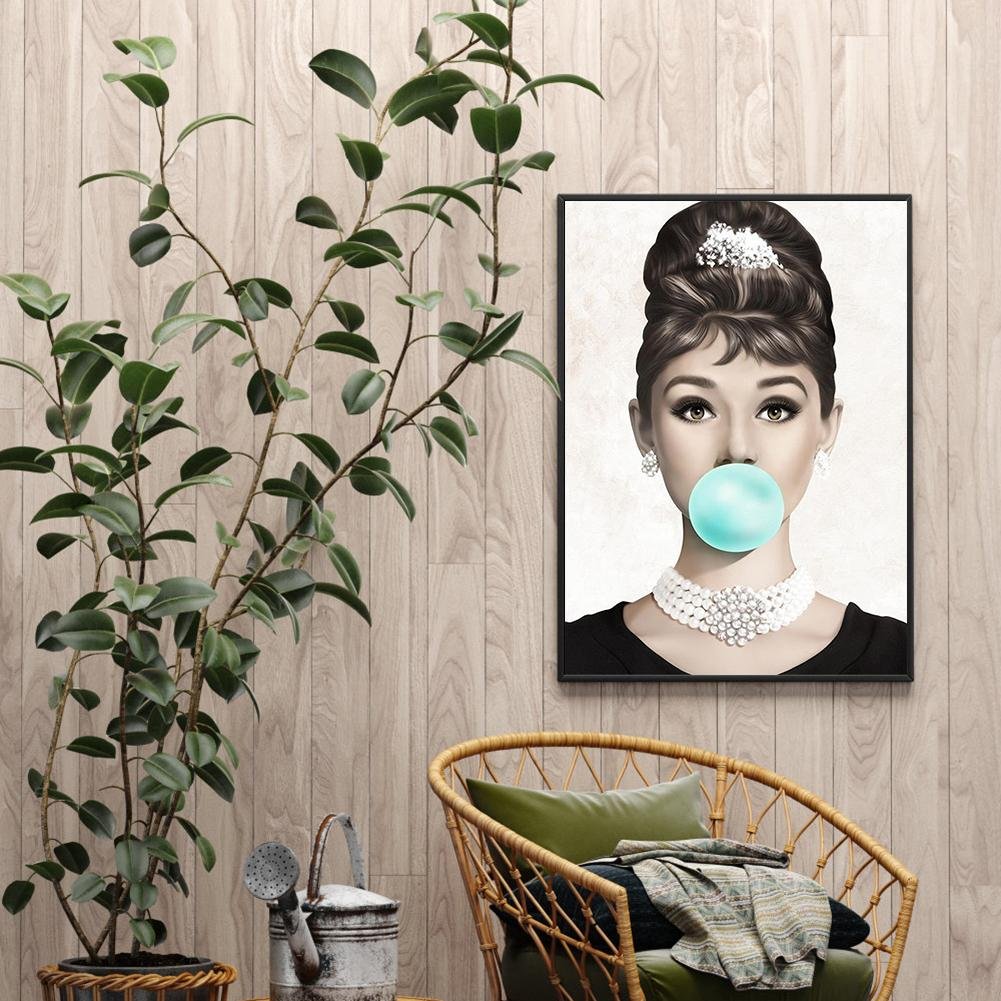 Diamond Painting - Full Round - Audrey Hepburn