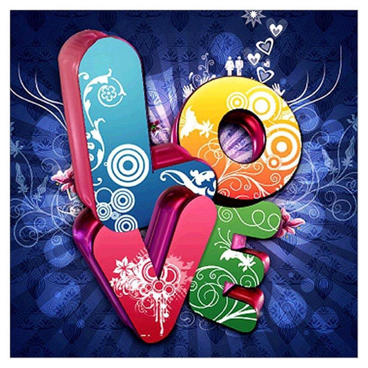 Diamond Painting Partial Round LOVE