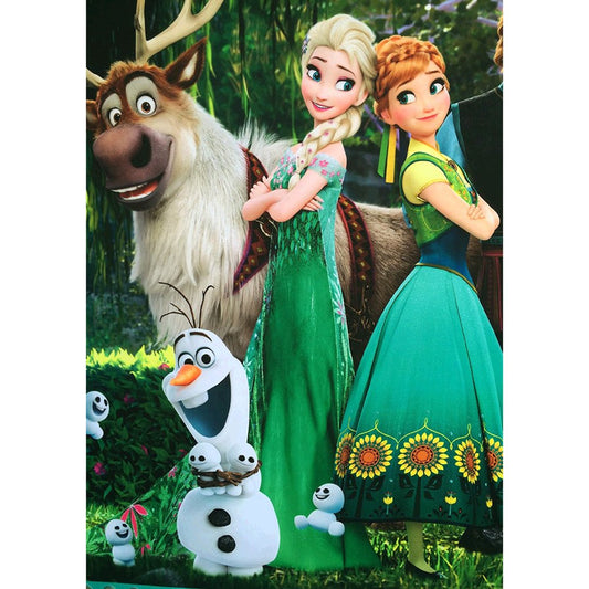 5D Diy Diamond Painting Kit Full Round Beads Frozen