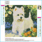 Diamond Painting - Full Round - White Dog A