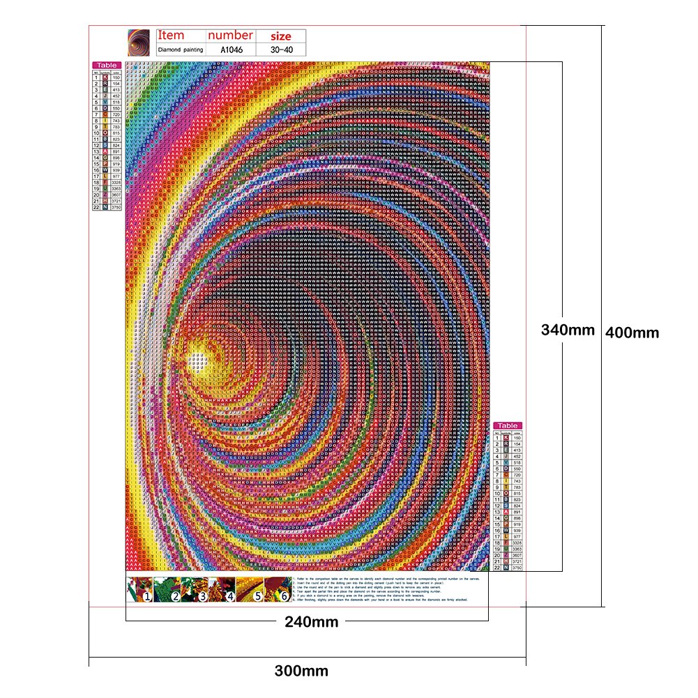 Diamond Painting - Full Round - Spiral Art