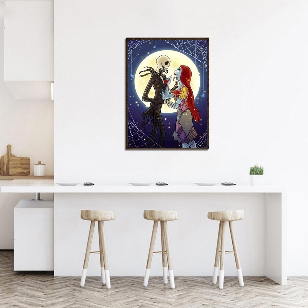 5D DIY Diamond Painting Kit - Full Round - Jack and Sally