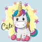 Diamond Painting - Full Round - Cartoon Unicorn A