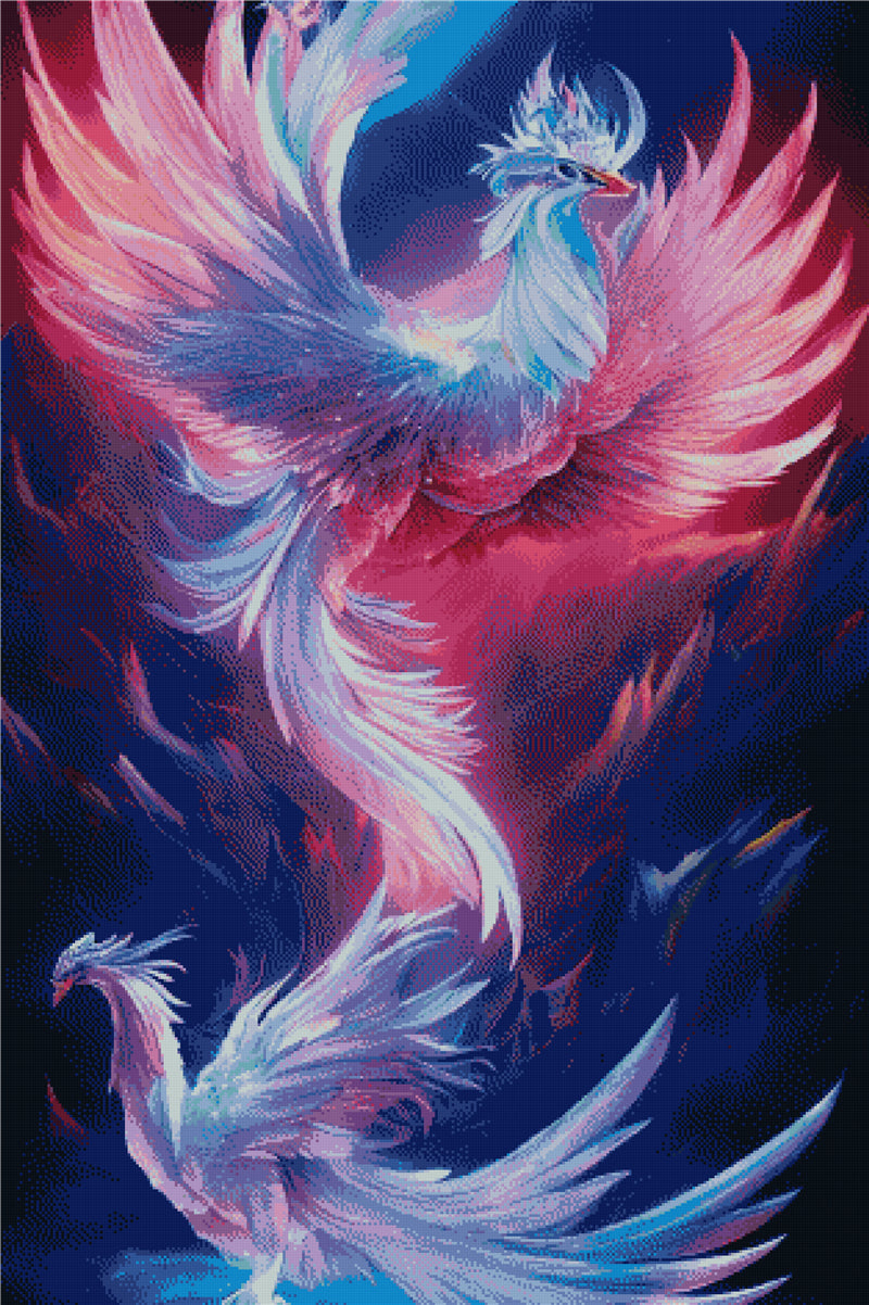 Full Round/Square Diamond Painting Kits | Phoenix 40x60cm 50x70cm