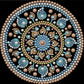 DIY Pearl Painting With Frame - Handmade Self-Adhesive Pearls - Ocean Bead Mandala (25*25cm)