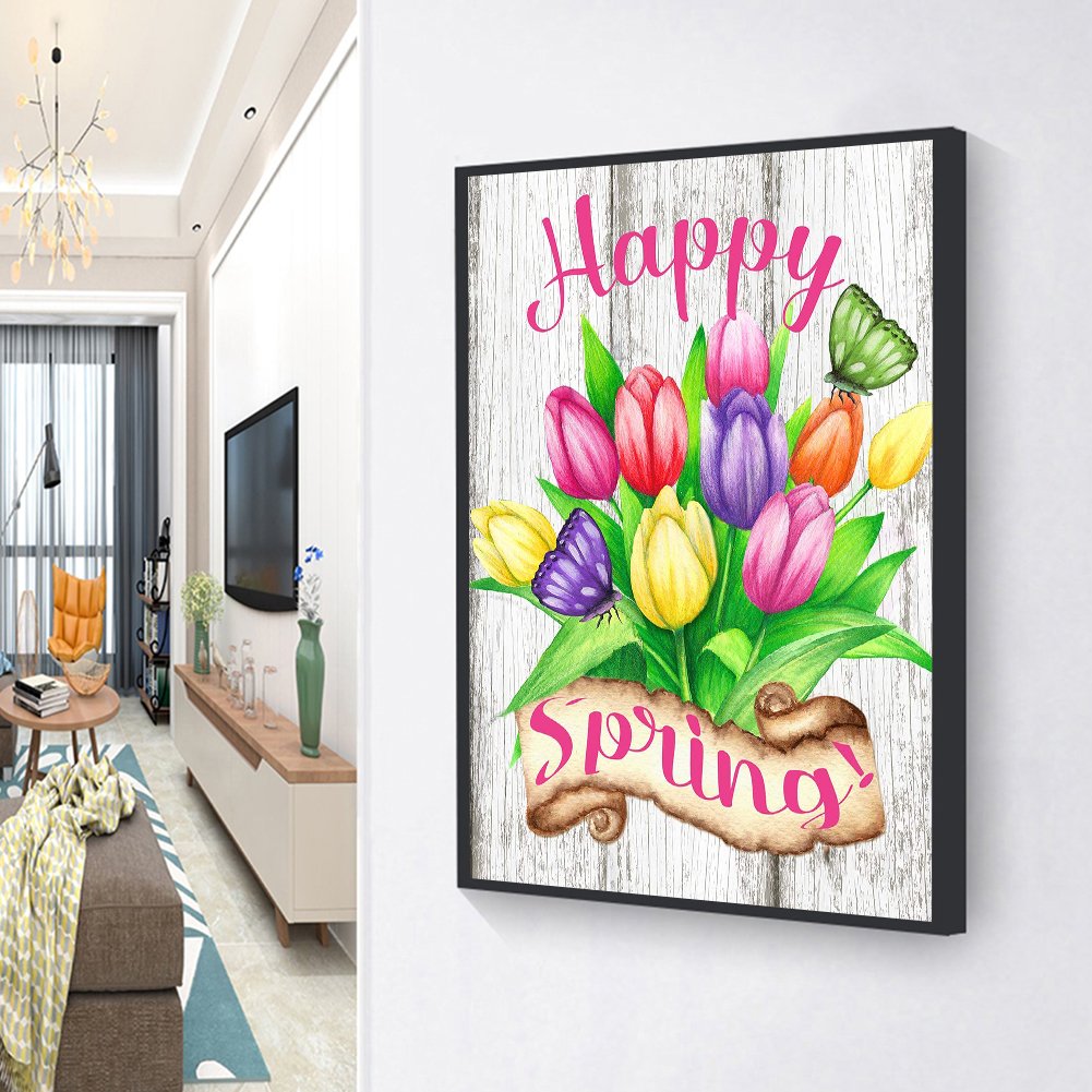 Diamond Painting - Full Round - Vibrant Flower