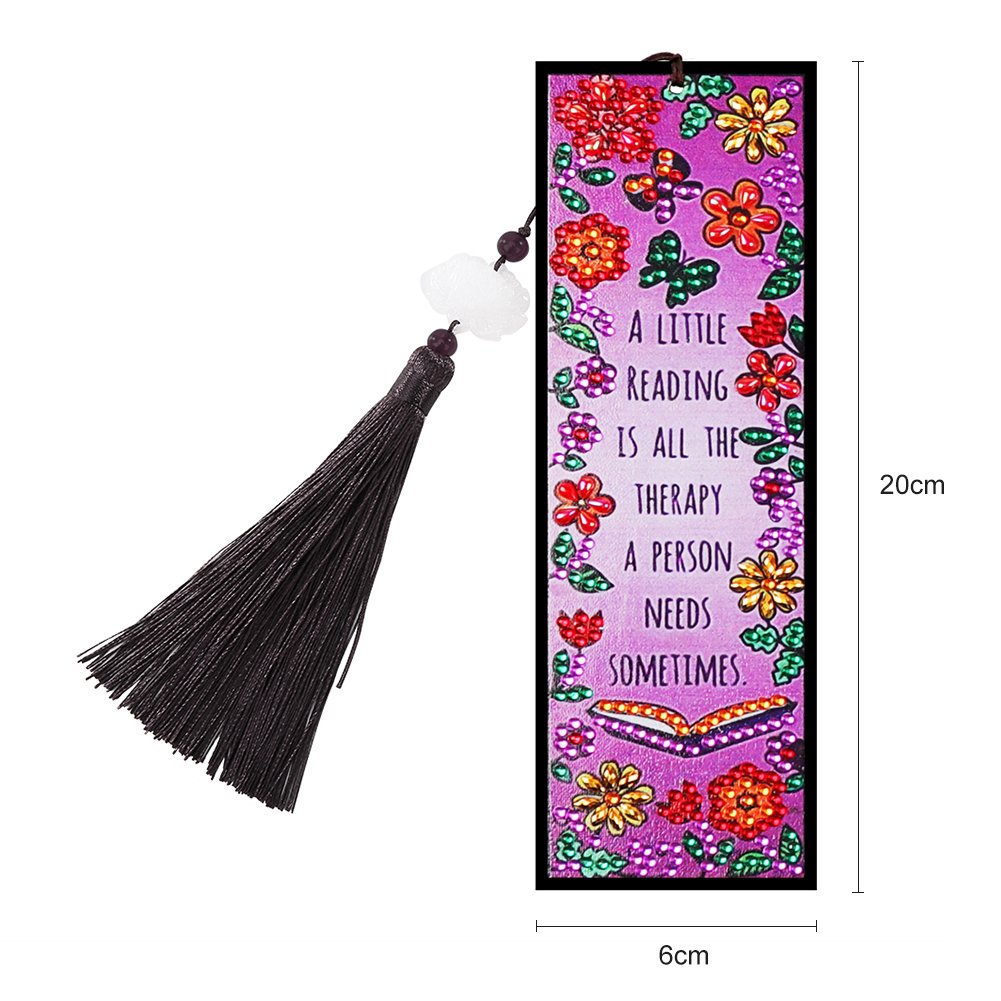 DIY Flower Saying Diamond Painting Bookmark