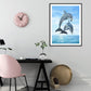 5D DIY Diamond Painting Kit - Full Round - Jumping Dolphin A