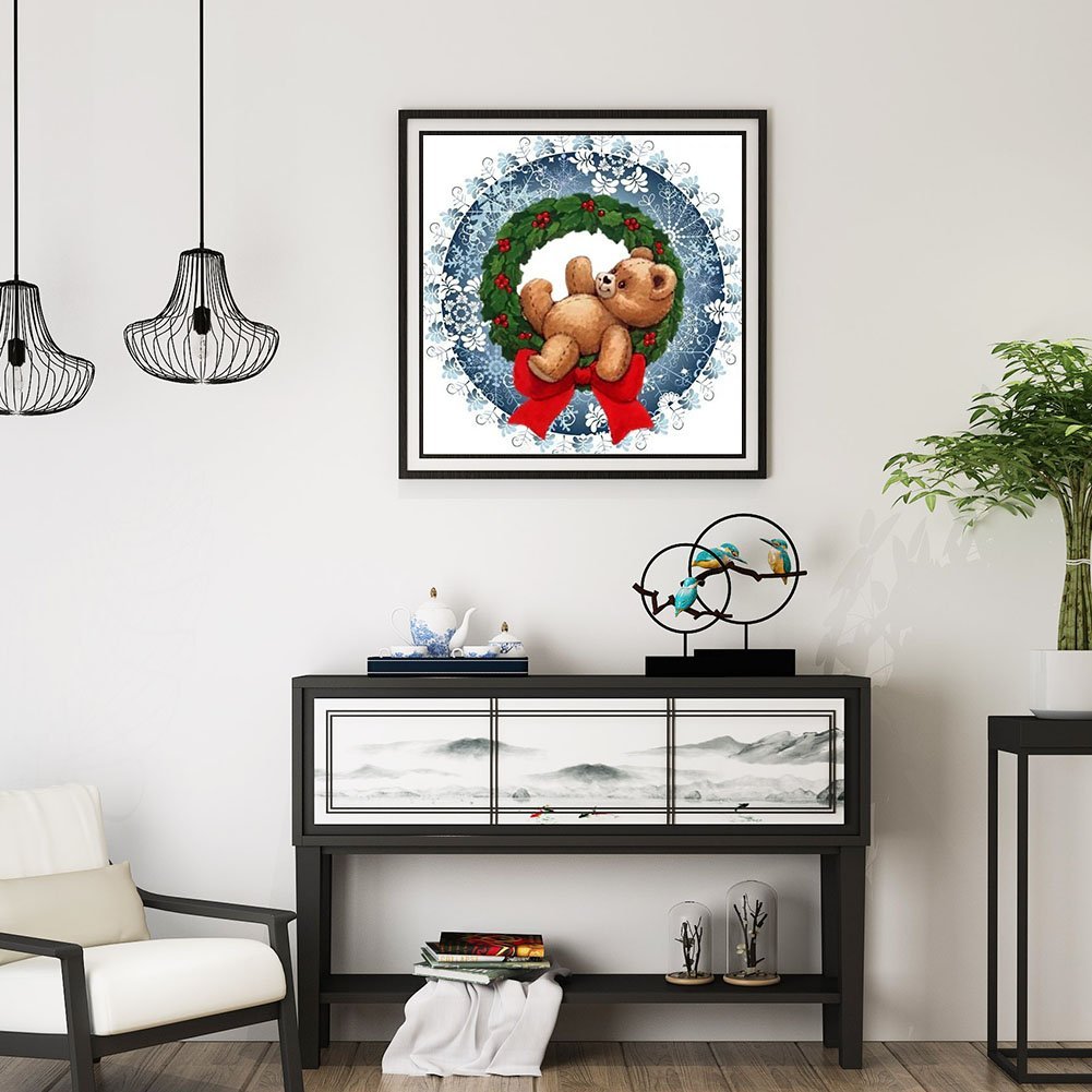 Diamond Painting - Full Round - Xmas Bear