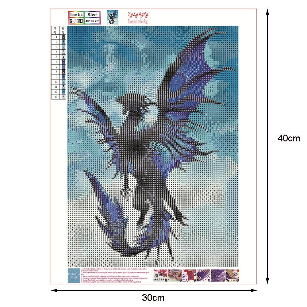 Diamond Painting - Full Round - Flying Dragon B