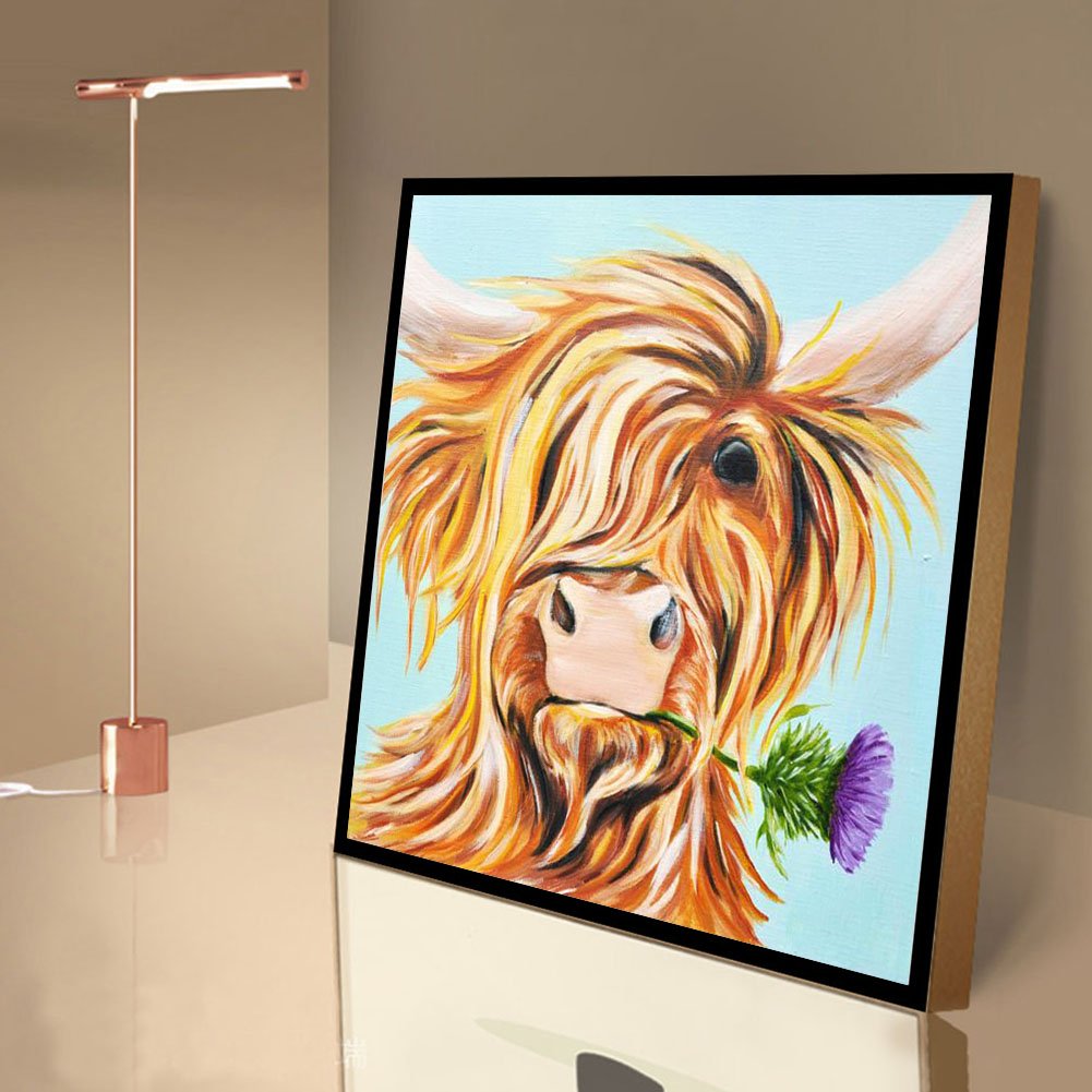 Diamond Painting - Full Round - Cow 2