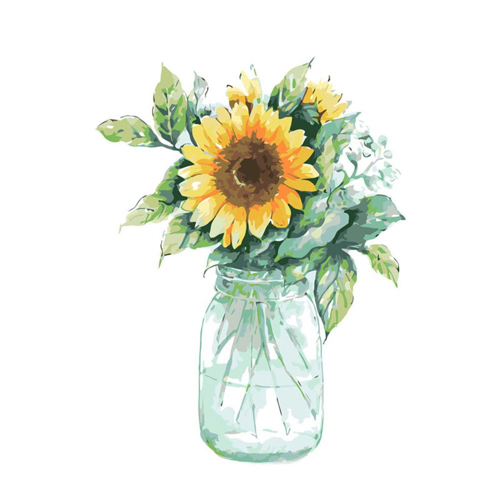 Sunflower Paint By Number Oil Painting  (40*30cm)