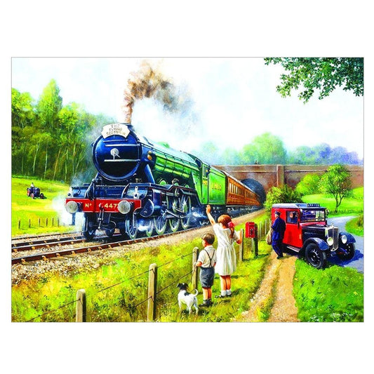 Diamond Painting - Full Round - Country Train