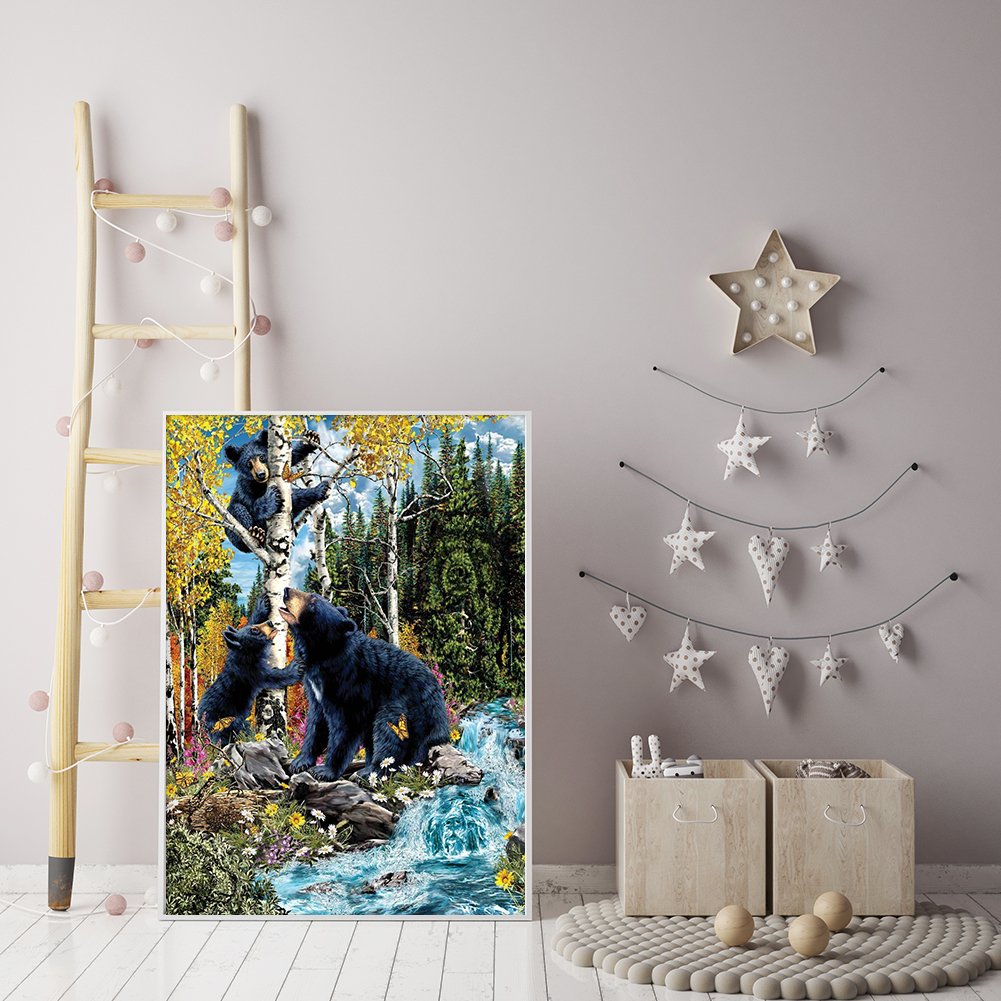 Diamond Painting - Full Round - Bears