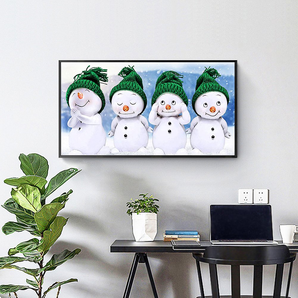 Diamond Painting - Full Round - Snowman (30*50cm)