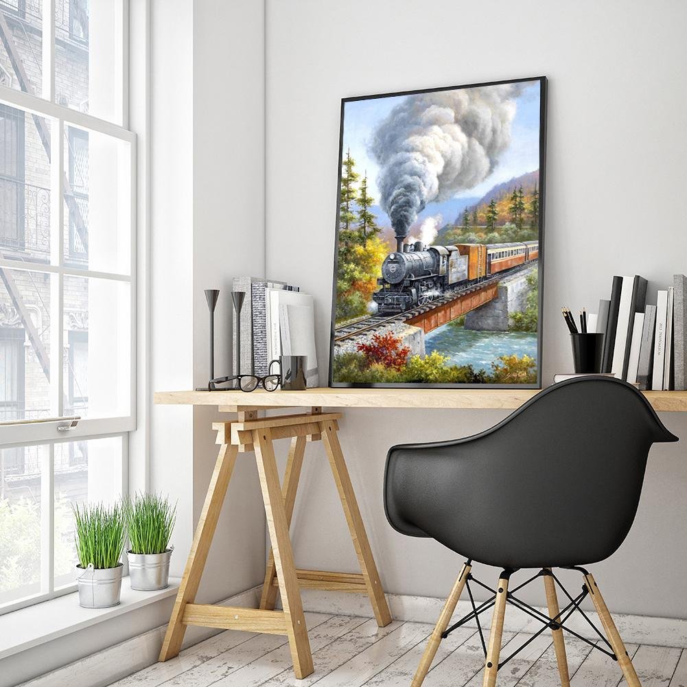 Diamond Painting - Full Round - Running Train