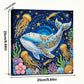 DIY Pearl Painting With Frame - Handmade Self-Adhesive Pearls - Shark (25*25cm)