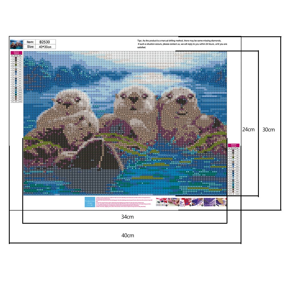 Diamond Painting - Full Round - Otter