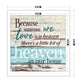 11CT Stamped Cross Stitch - Letter(40*40CM) A