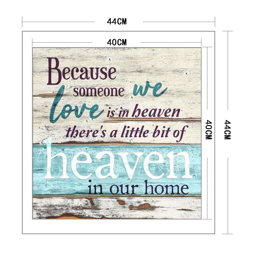 11CT Stamped Cross Stitch - Letter(40*40CM) A