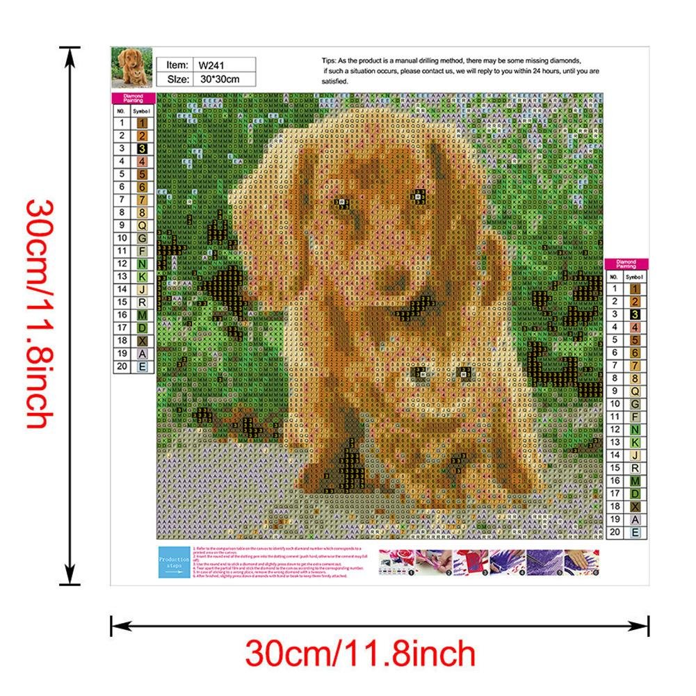 Diamond Painting - Full Round - Dog Cat