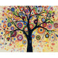 Oil Painting By Numbers Kits Colorful Tree Hand Painted Canvas Wall Picture