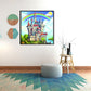 Rainbow Castle Full Round Beads Diamond embroidery kits