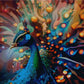 Full Round/Square Diamond Painting Kits | Peacock 50x70cm 60x80cm