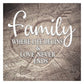11ct Stamped Cross Stitch Happy Family Letters(46*46cm)
