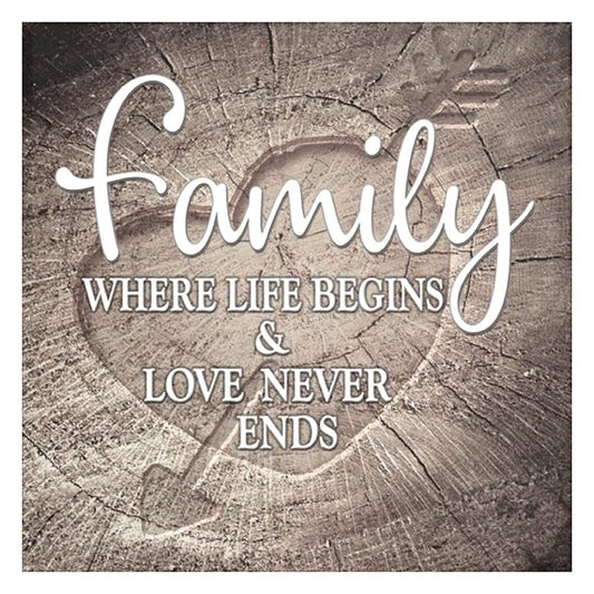 11ct Stamped Cross Stitch Happy Family Letters(46*46cm)