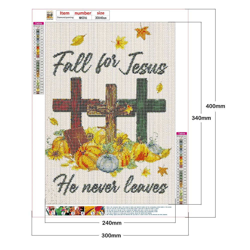Diamond Painting - Full Round -Cross