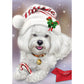 5D Diy Diamond Painting Kit Full Round Beads Dog