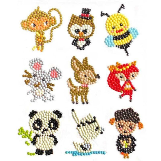 DIY Animals Full Round Diamond Painting Stickers
