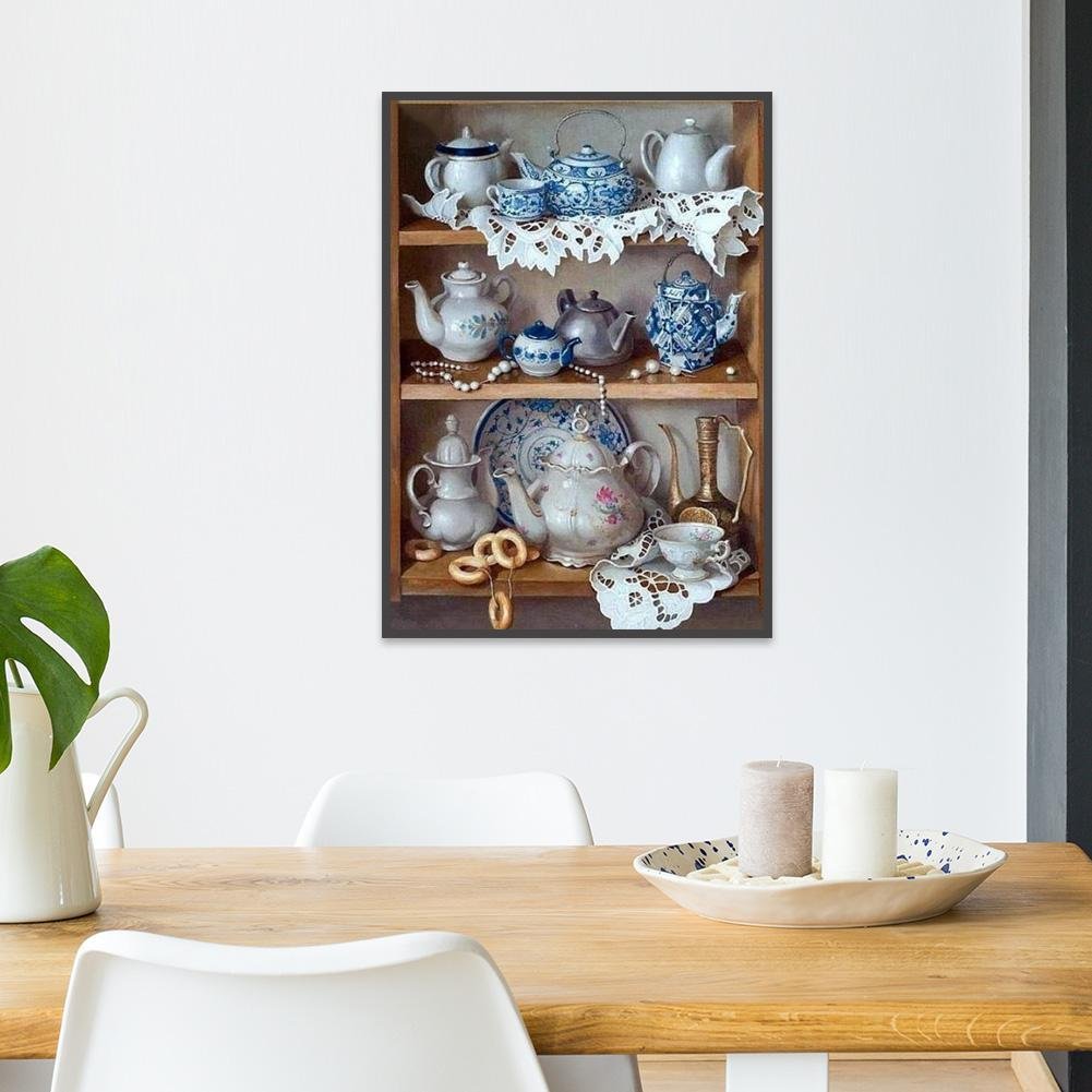 Diamond Painting - Full Round - Tea Set