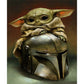 5D Diy Diamond Painting Kit Full Round Beads Yoda