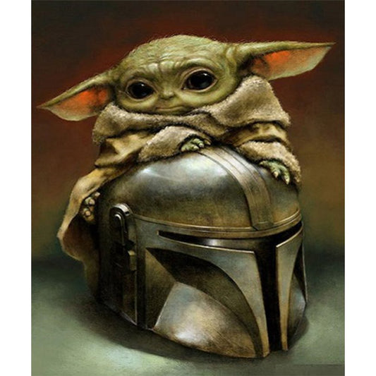 5D Diy Diamond Painting Kit Full Round Beads Yoda